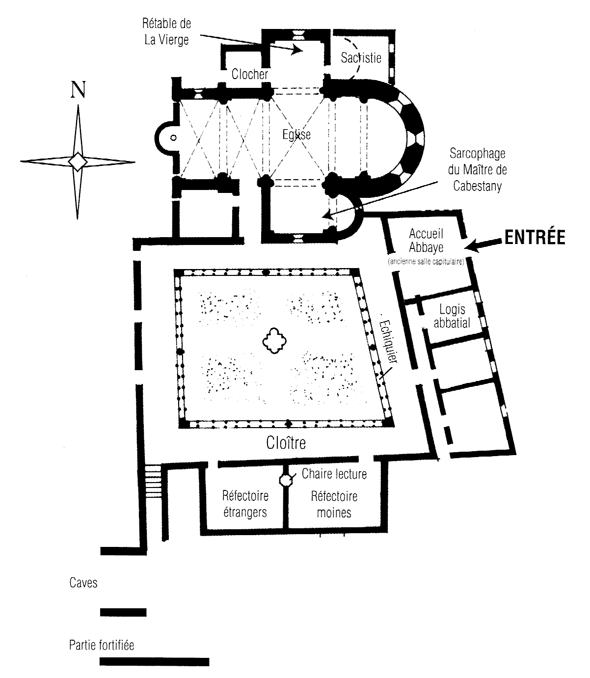 Plan de l'Abbaye de Saint-Hilaire